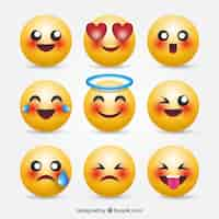 Free vector awesome 3d emoticons