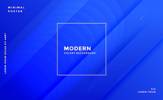 Awesome blue modern banner design template