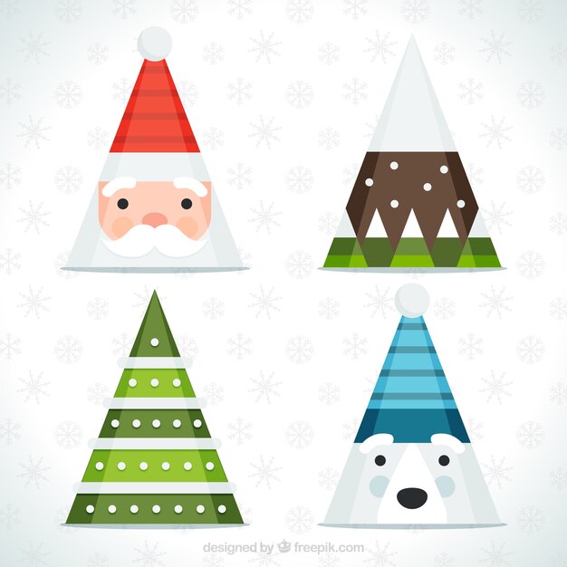 Awesome christmas party hat with different designs