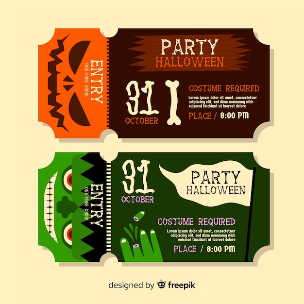 Awesome halloween tickets for party events