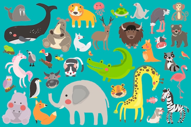 Free vector awesome vector animals