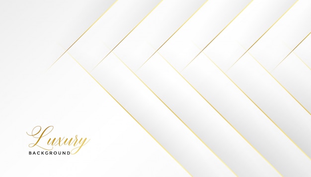 Free vector awesome white background with diagonal golden lines