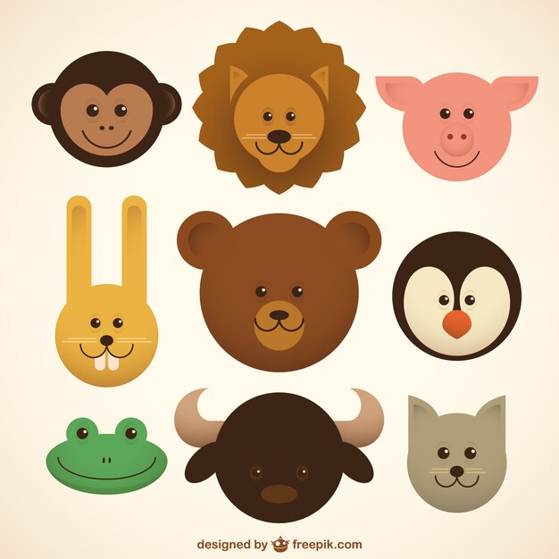 Baby animals icons