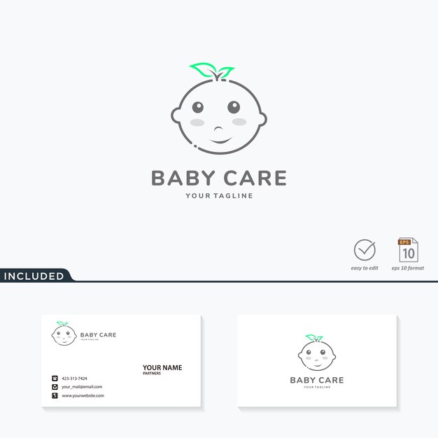 Download Free Baby Logo Free Vector Use our free logo maker to create a logo and build your brand. Put your logo on business cards, promotional products, or your website for brand visibility.