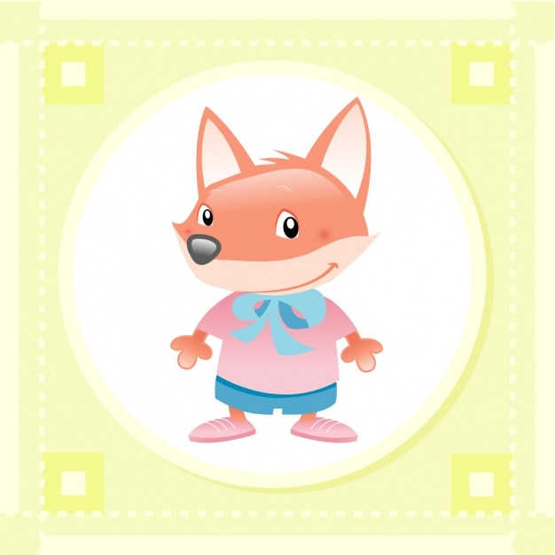 Free vector baby fox design