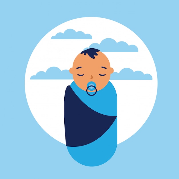 baby icon, flat style