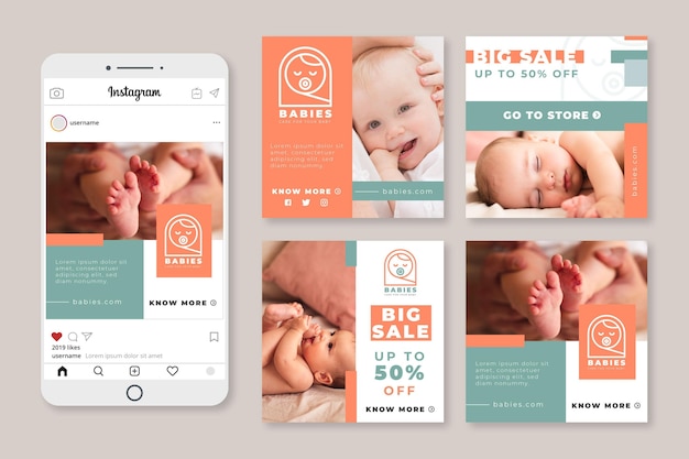 Baby instagram stories collection