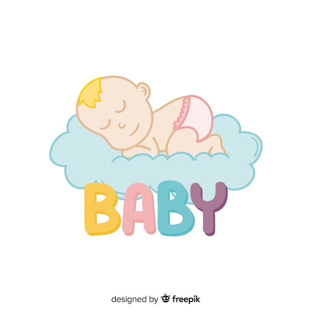 Шаблон логотипа Baby