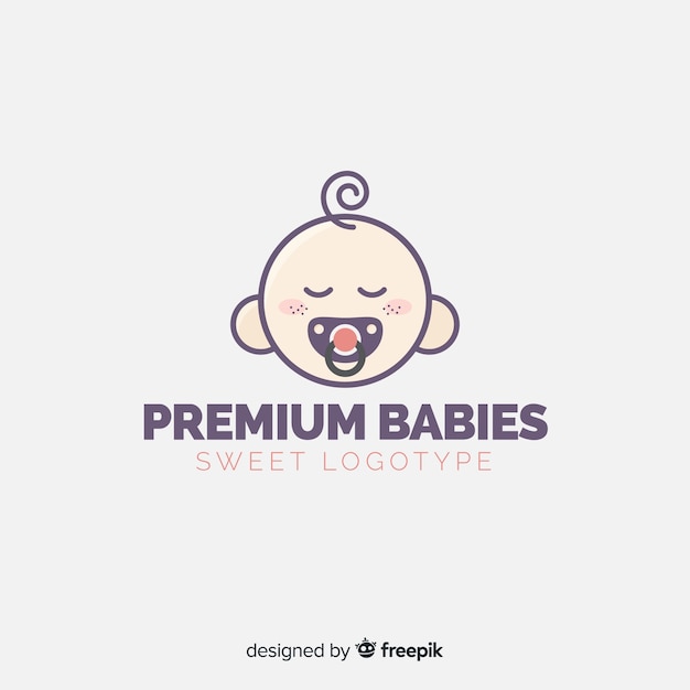 Бесплатное векторное изображение Логотип baby