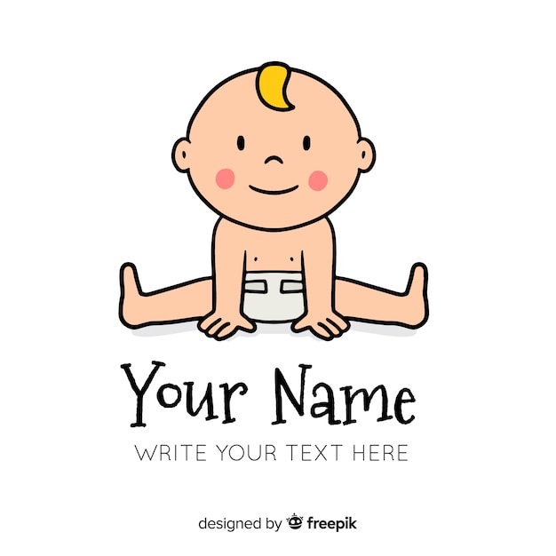Бесплатное векторное изображение Логотип baby