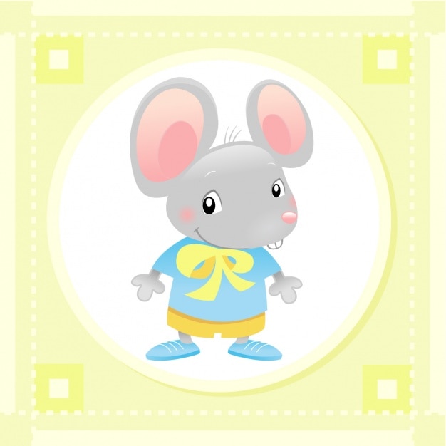 Free vector baby mouse design