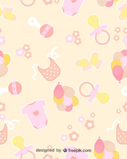 Free vector baby seamless patterns