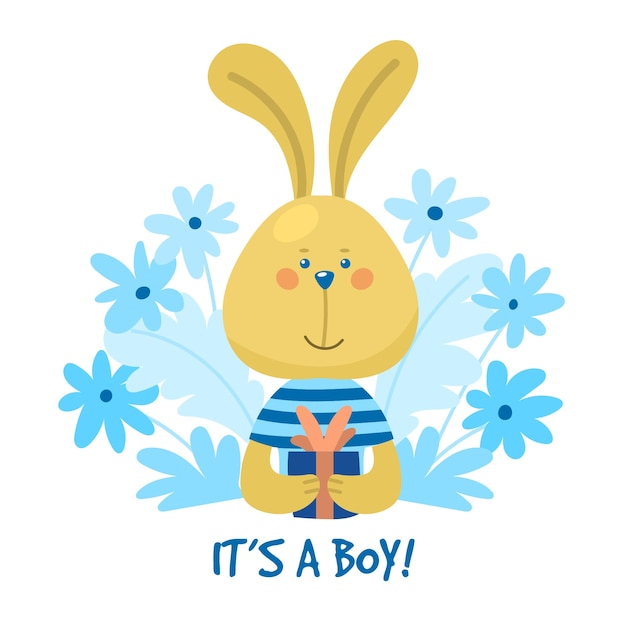 Free vector baby shower boy style