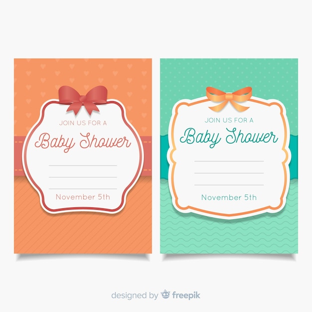 Set di carte baby doccia