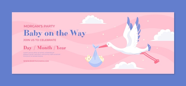 Baby shower design template