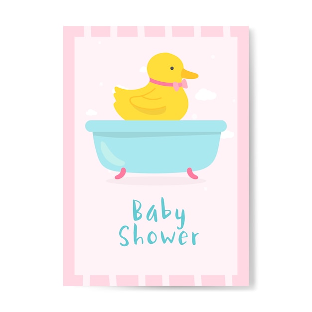 Vettore gratuito baby card design biglietto d'invito