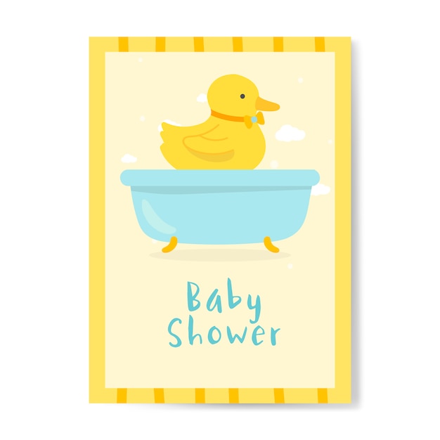 Vettore gratuito baby card design biglietto d'invito