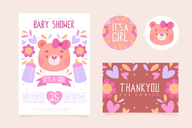 Baby Shower Invitation Template