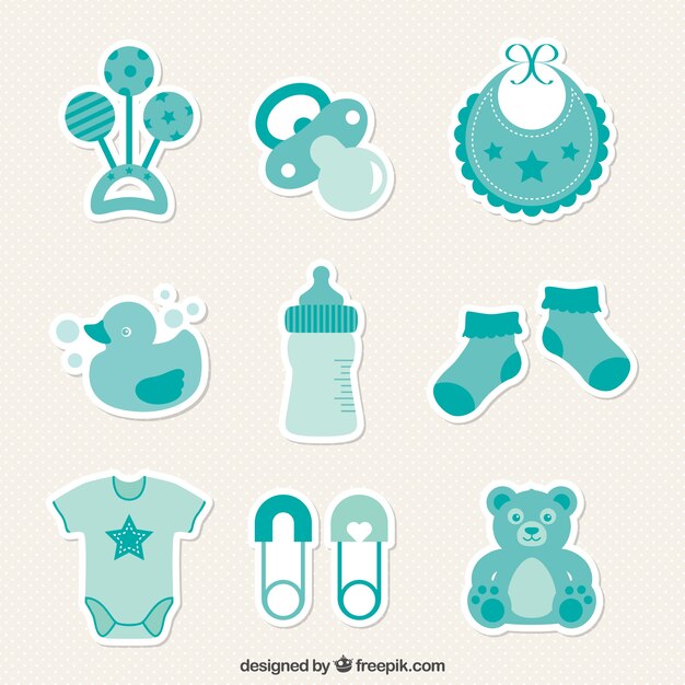 Baby shower stickers