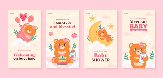 Baby shower template design