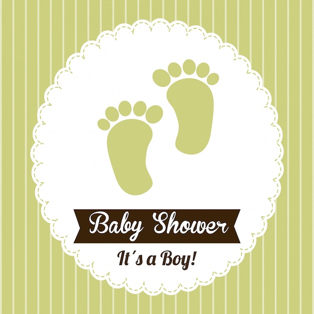 Vettore gratuito baby shower