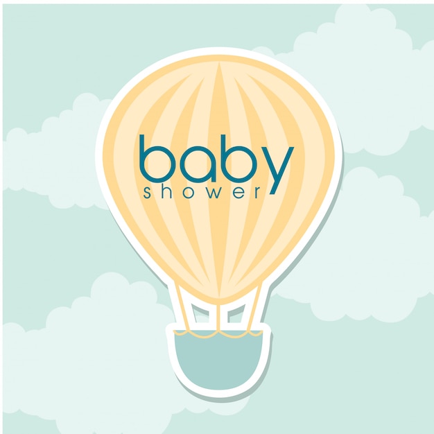 Vettore gratuito baby shower