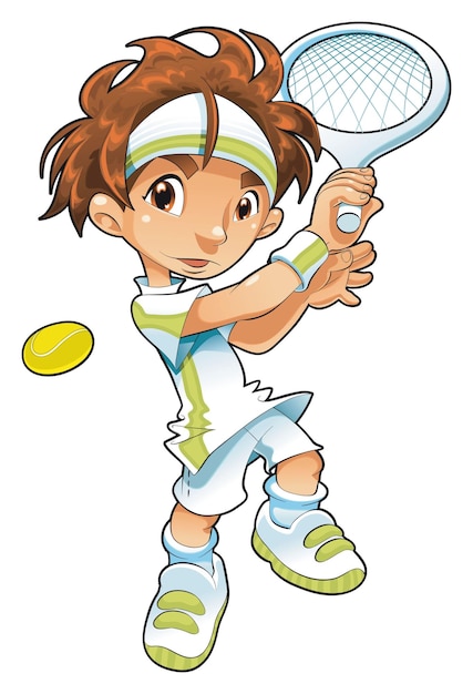 Baby tennis player