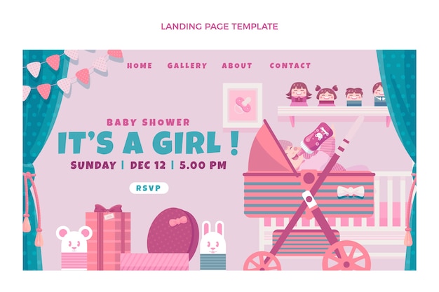 Babyshower web template