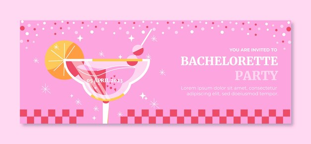 Bachelorette party facebook cover template