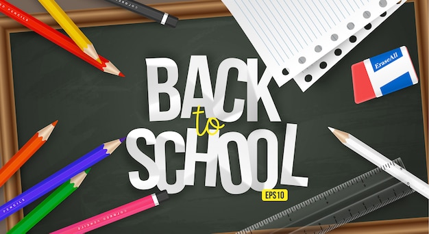 Download Free Back To School 3d Illustration With School Supplies And Blackboard Use our free logo maker to create a logo and build your brand. Put your logo on business cards, promotional products, or your website for brand visibility.