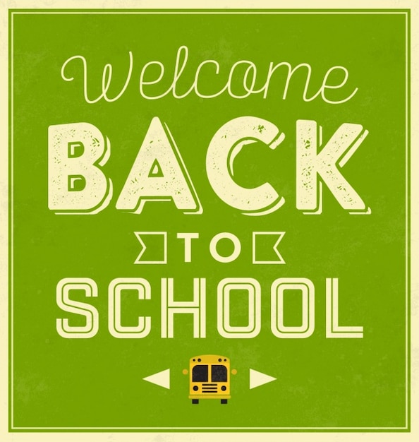 Free vector back to school background design