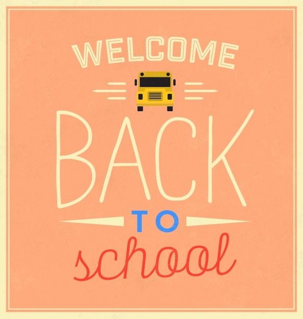 Free vector back to school background design