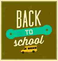 Free vector back to school background design