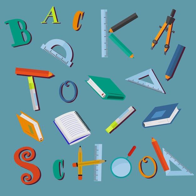 Back to school background design