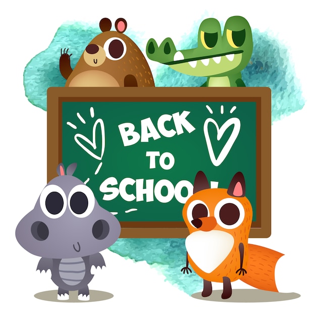 Back to school background design