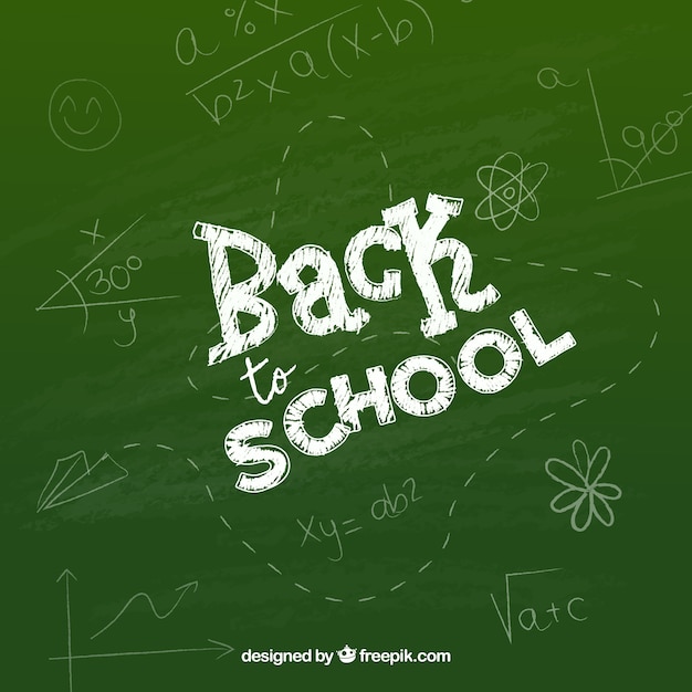 Back to school background with blackboard