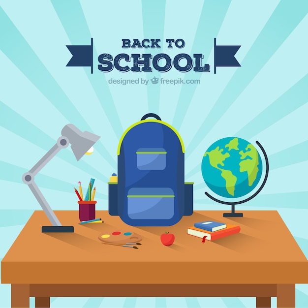 Back to school vectors – Free vector download, illustrations of desk and more