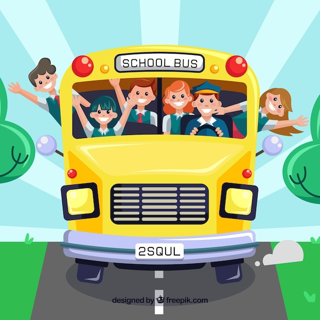 Free vector back to school background with flat design