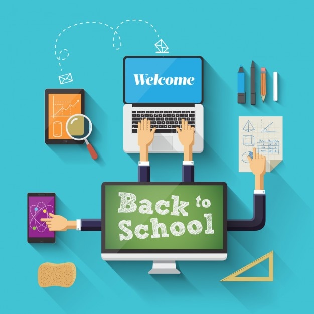 Free vector back to school background