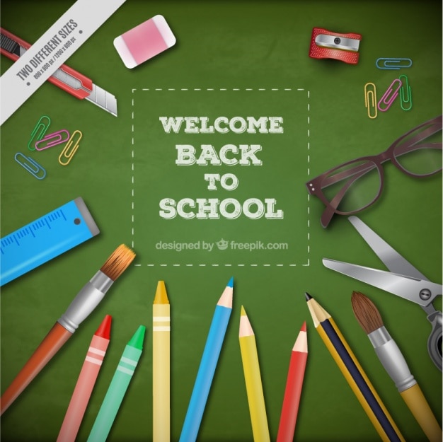 Free vector back to school background