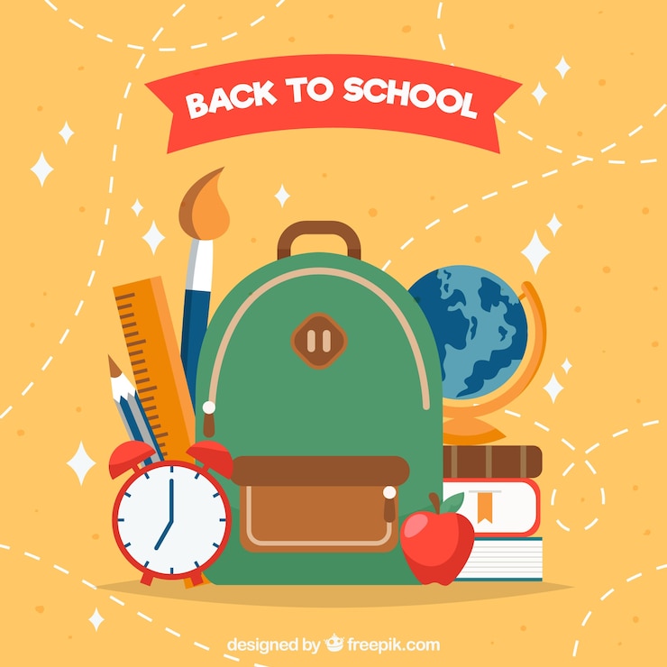 Free Vector back to school background