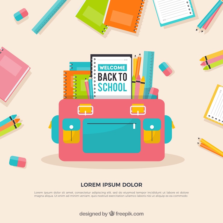 Free Vector back to school background