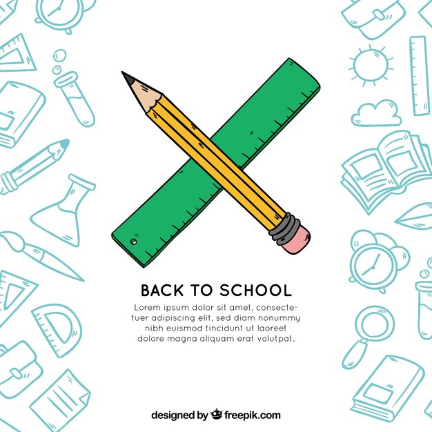 Free vector back to school background