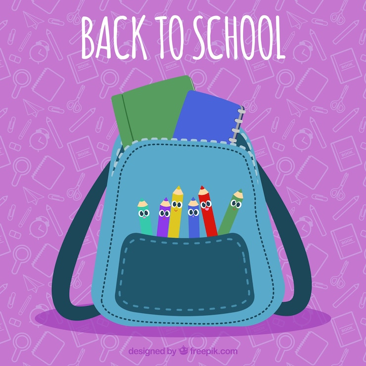 Free Vector back to school background