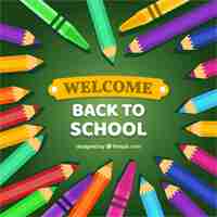 Free vector back to school background