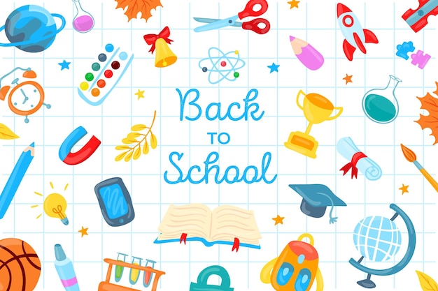 Free vector back to school background