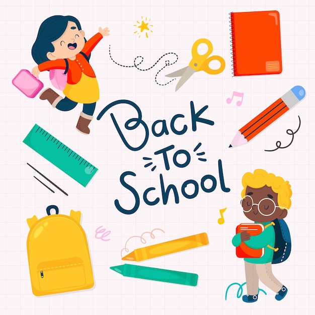 Free vector back to school background