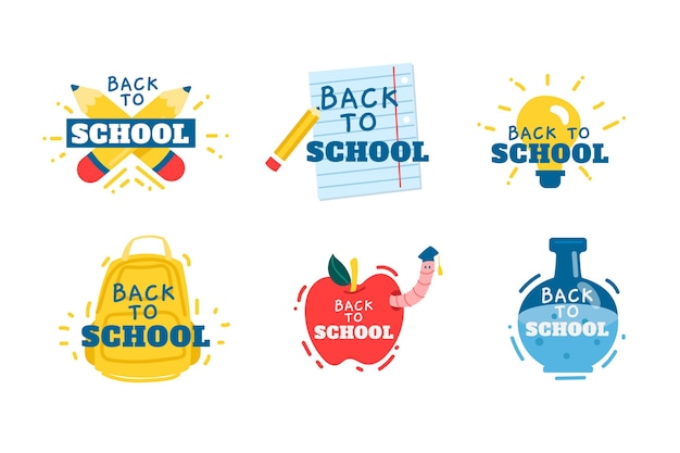 Back to school badges