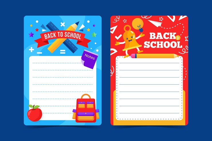 Free Vector back to school card template