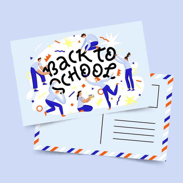 Free Vector back to school card template